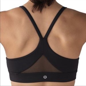 NWOT Mesh Back Lululemon Athletica Black Sportsbra